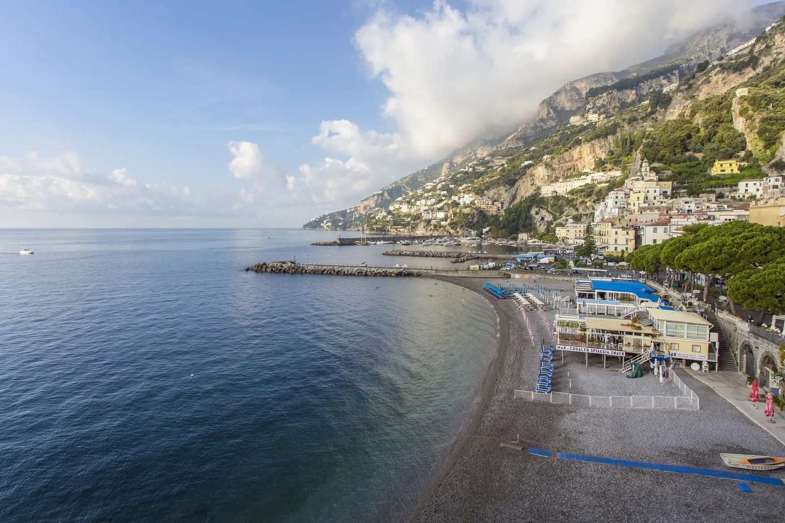 Hotel Marina Riviera: Amalfi and the Marina Grande beach from above