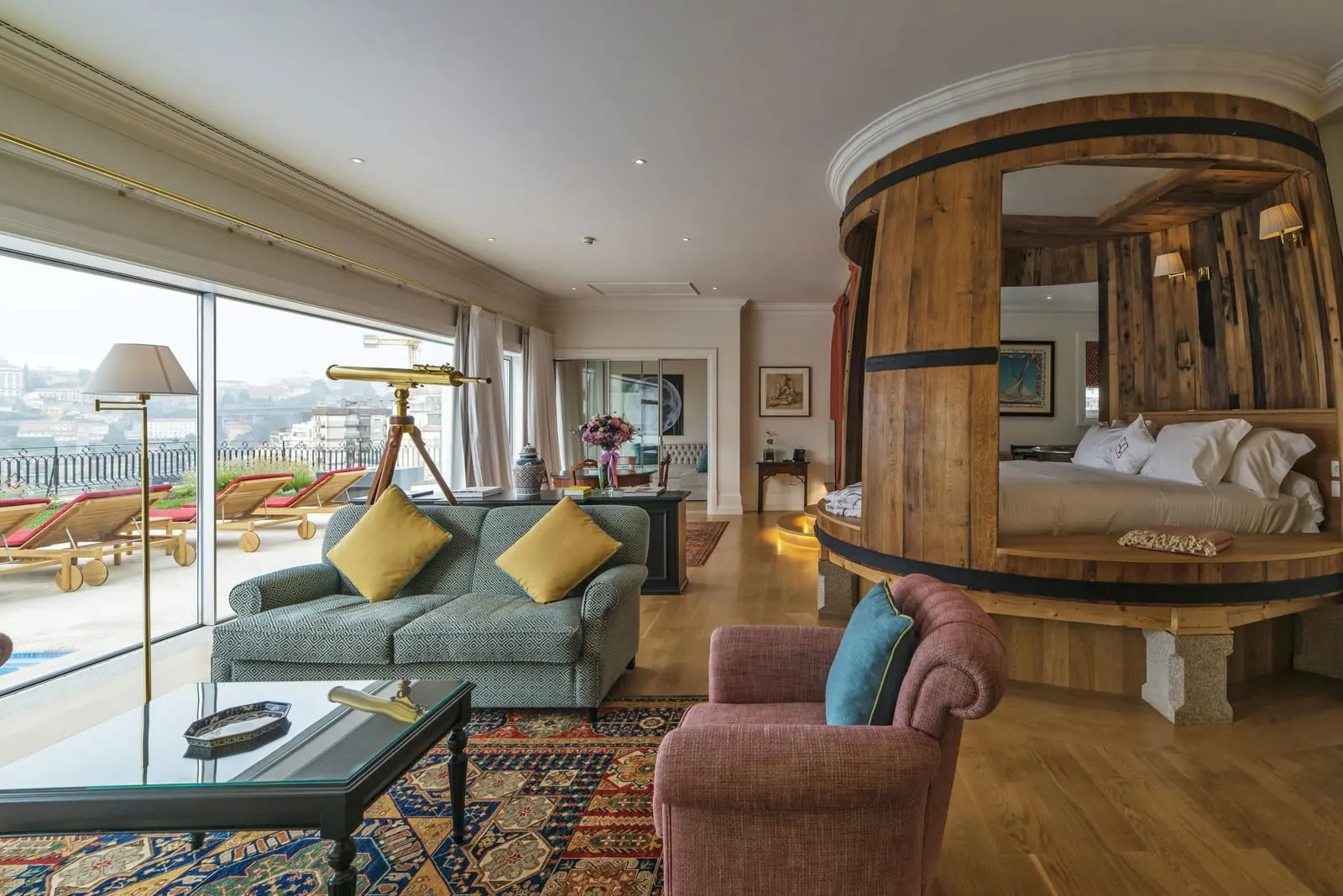 The Yeatman: A suite living room facing the river