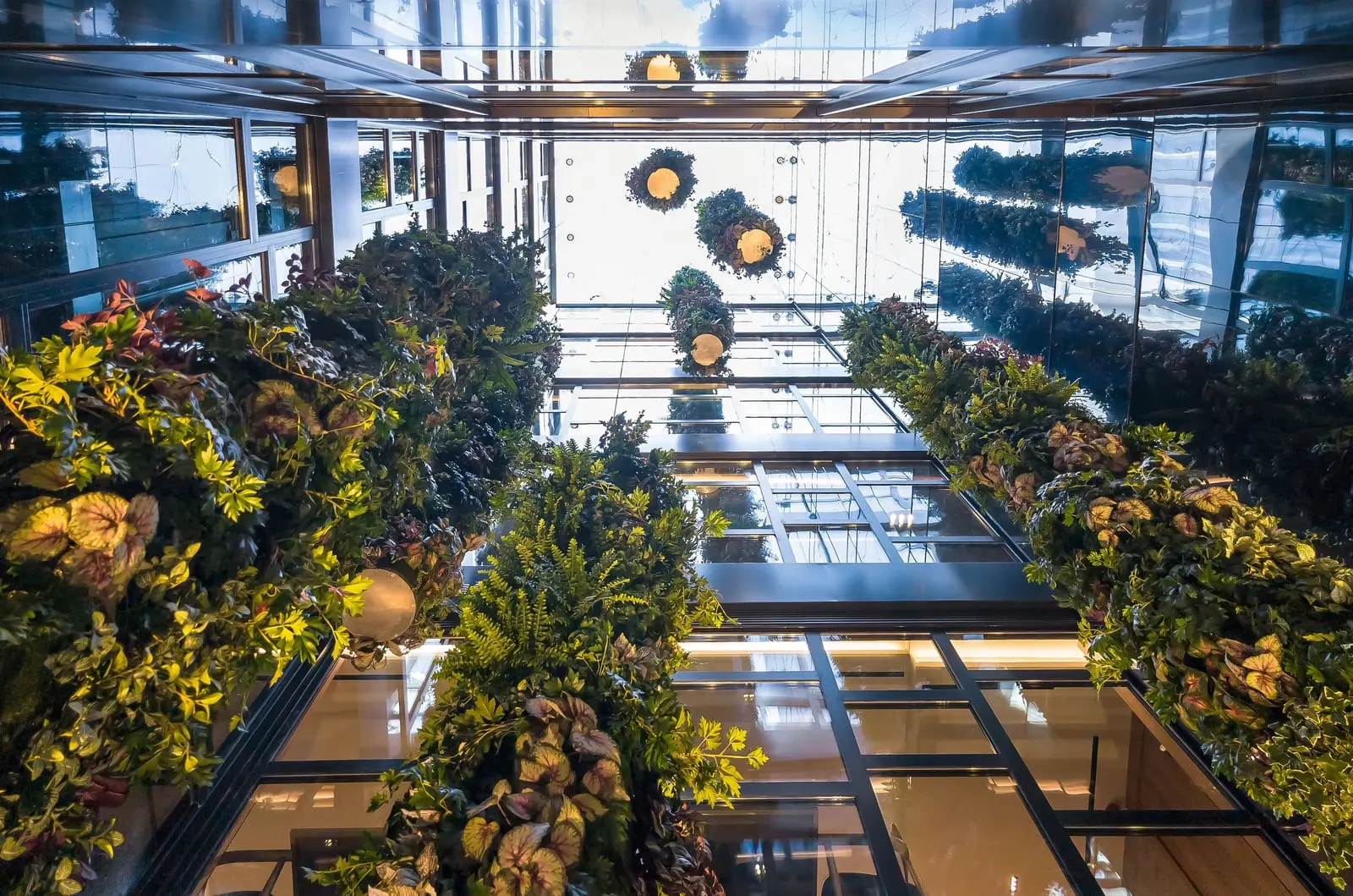 Barceló Funchal Oldtown: Hanging gardens in the glass atrium