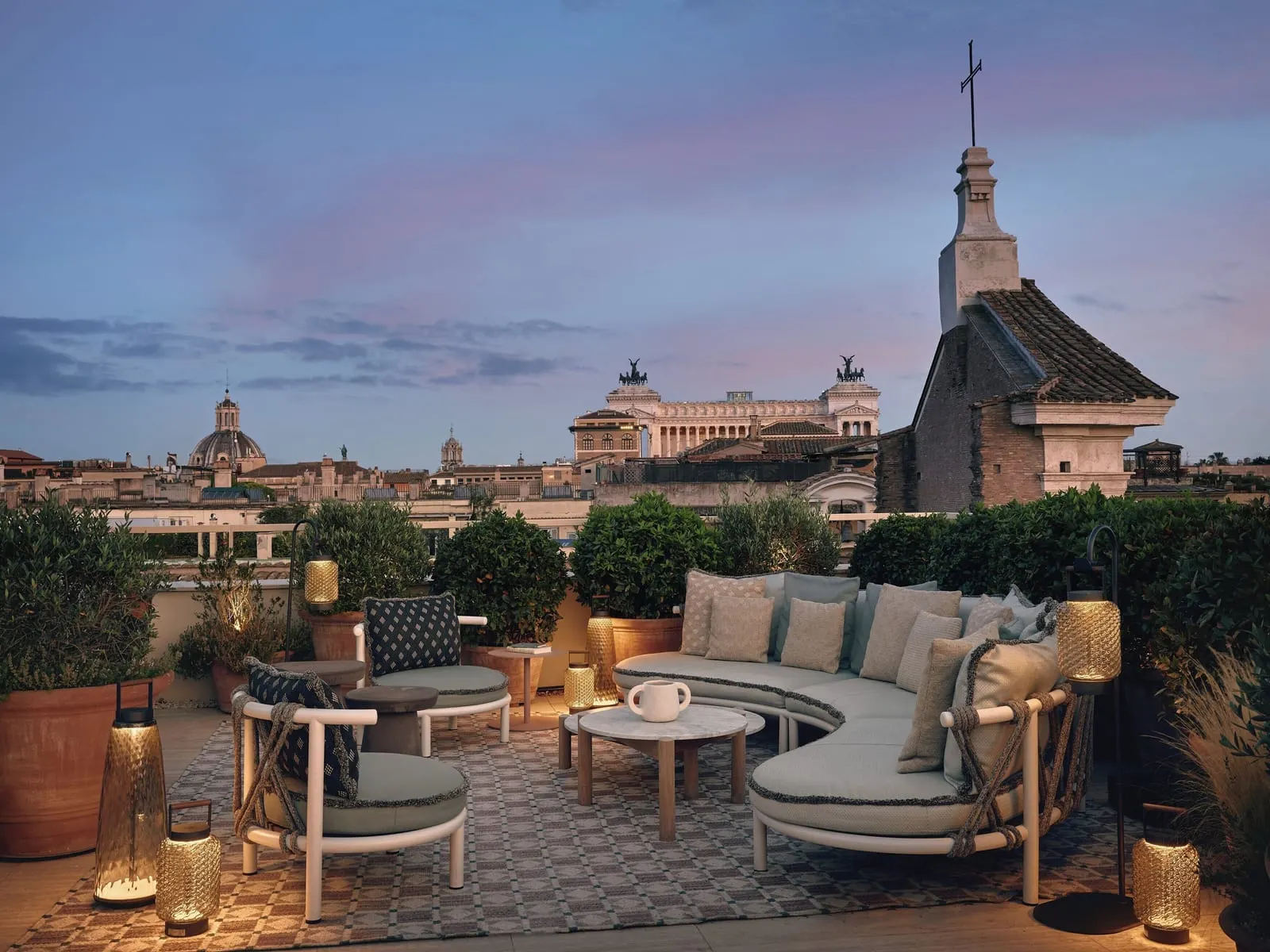 Six Senses Rome: The rooftop bar