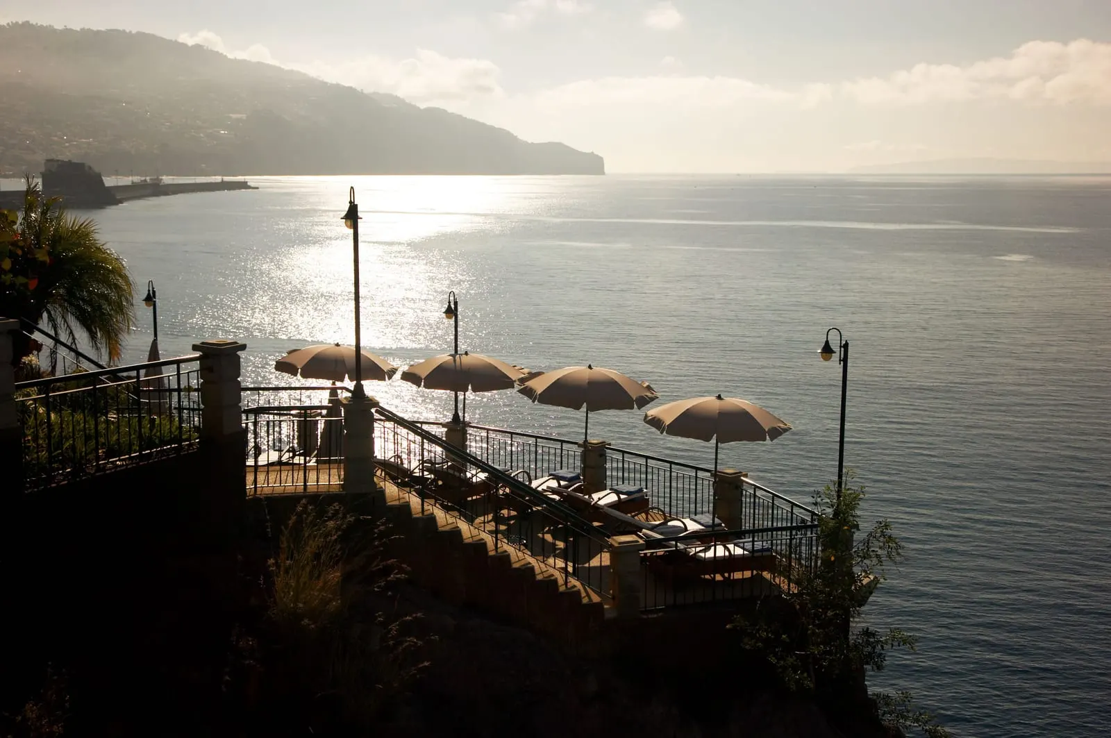The Cliff Bay: The sea terraces looking east over Funchal Bay