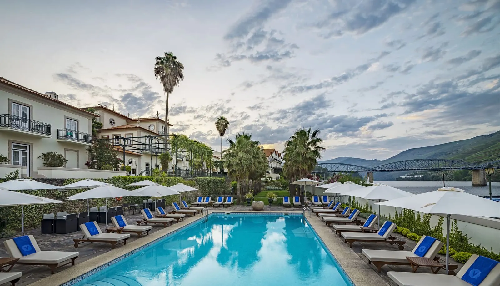 The Vintage House Hotel: The pool under the palms