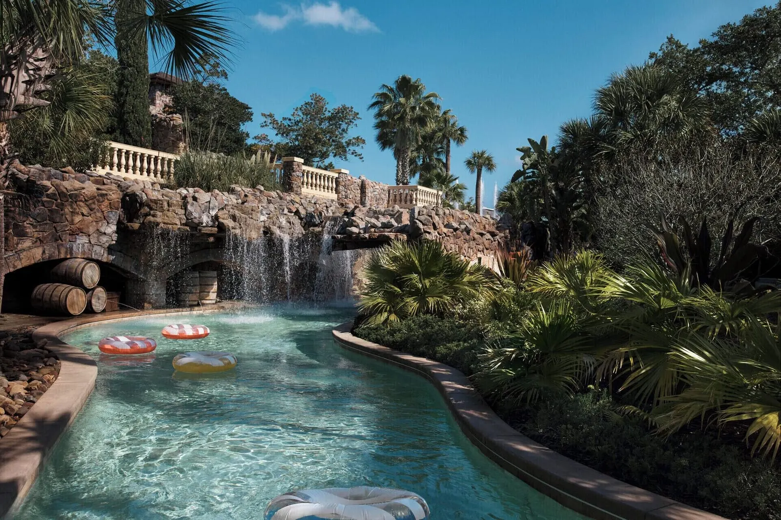 Four Seasons Resort Orlando at Walt Disney World Resort: A waterfall on the lazy river