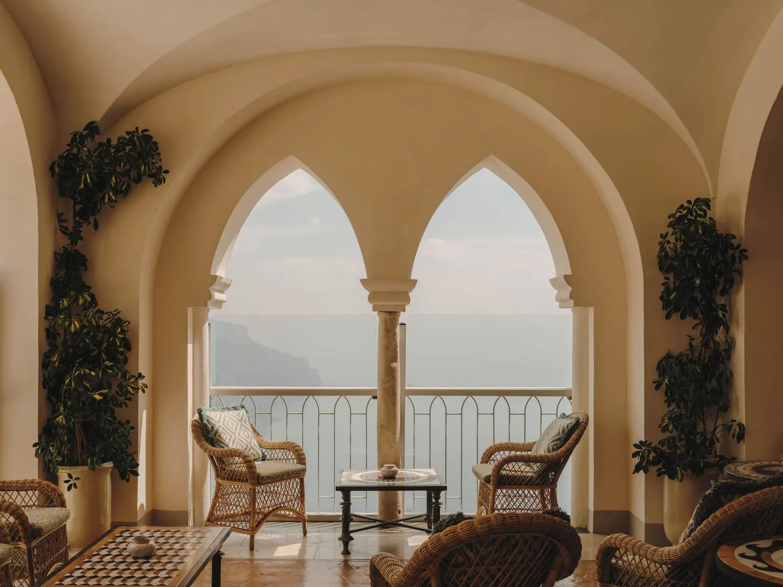 Caruso, A Belmond Hotel: An arched loggia open to the coast