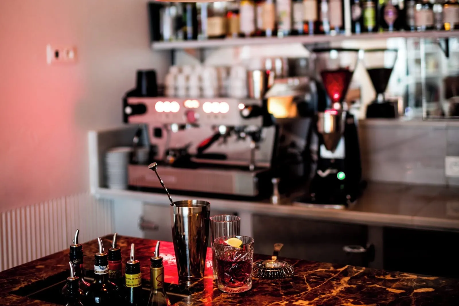 Le Pigalle: A cocktail on the marble bar