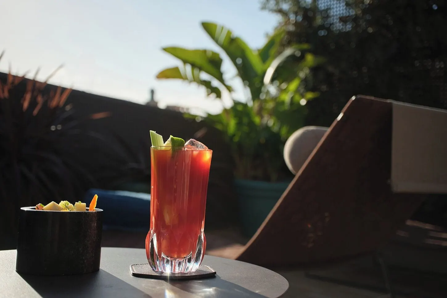 Can Cera: A drink on the roof terrace