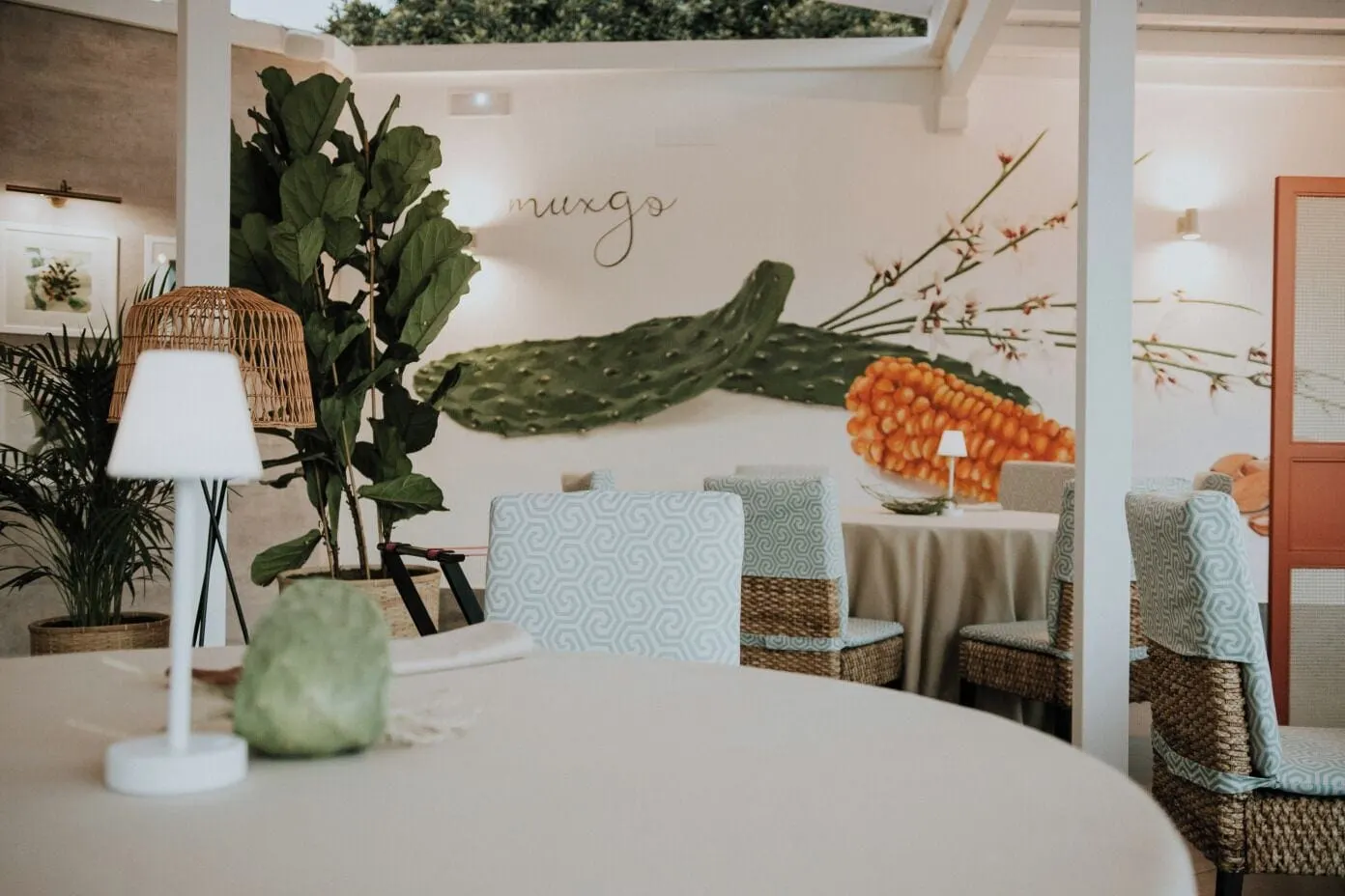 Santa Catalina, a Royal Hideaway Hotel: Muxgo, with prickly pear and millo on the wall