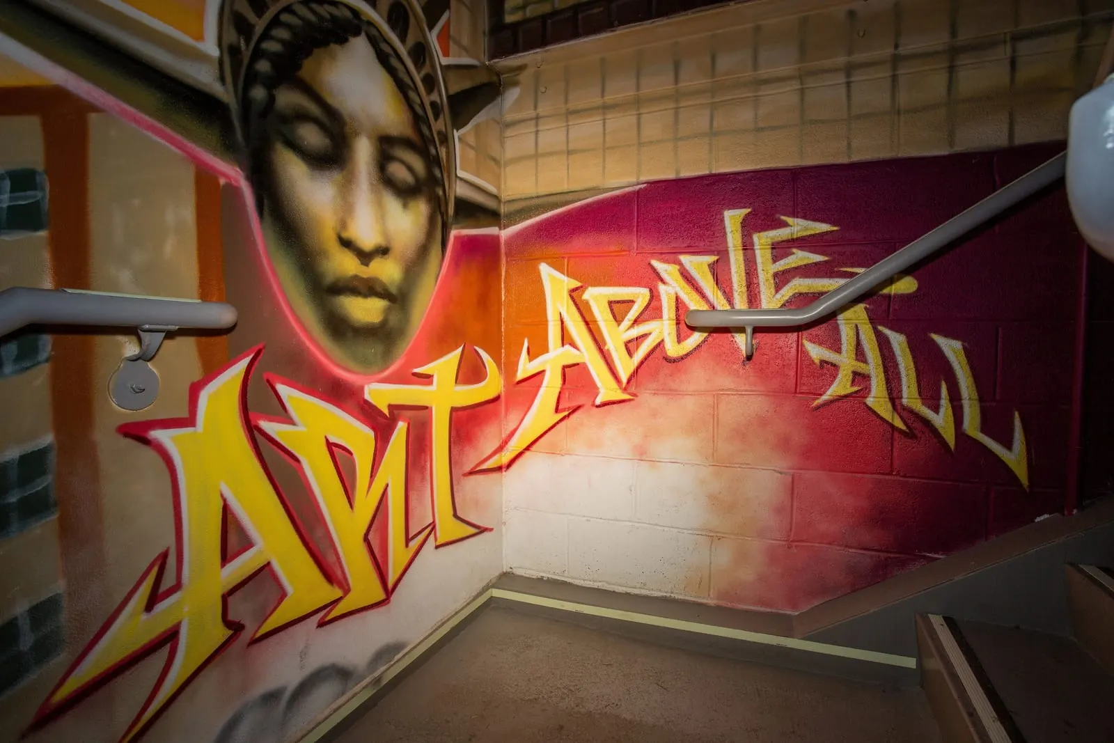 citizenM New York Bowery: Street art in the stairwell