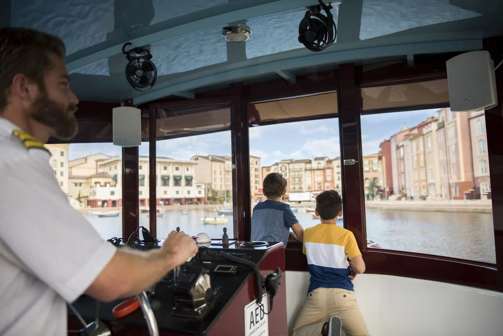 Loews Portofino Bay Hotel: Aboard the water taxi in the harbour