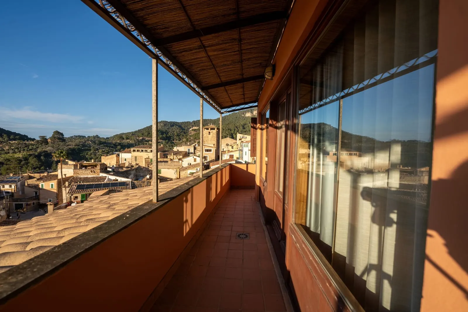 Maristel Hotel & Spa: A covered gallery above the village roofs