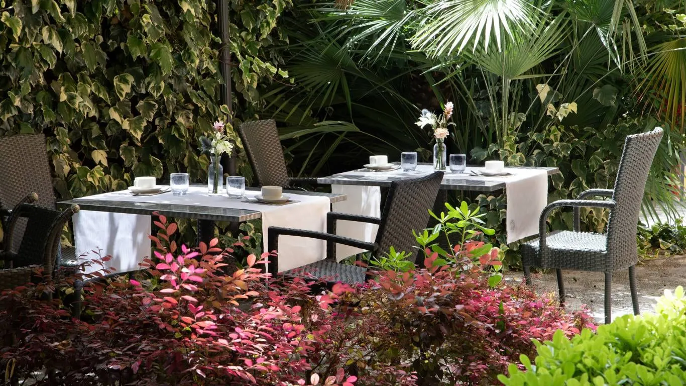 Hotel San Anselmo: Breakfast in the garden