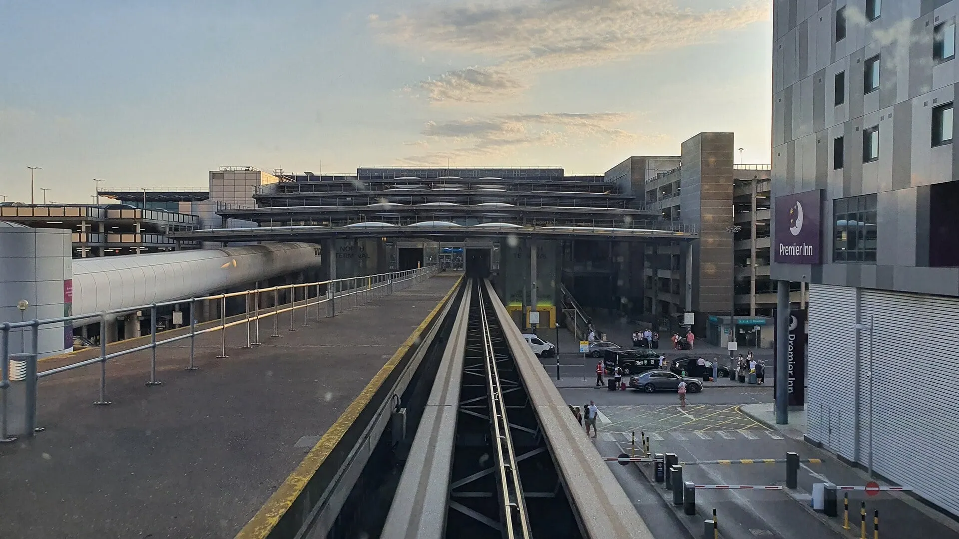 The shuttle track linking Gatwick North Terminal with the South Terminal